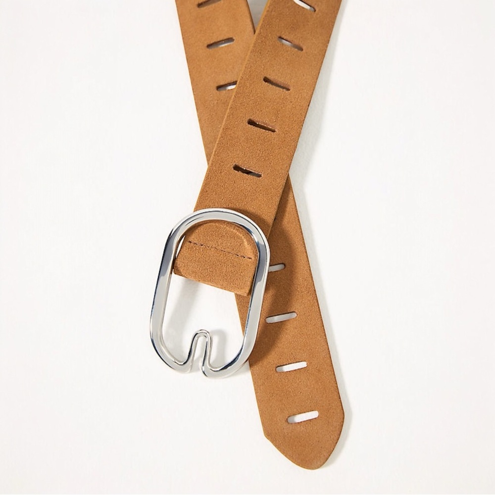 NWT Anthropologie Adjustable Notch Belt Honey Size Large